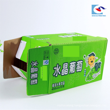 Good quality custom Printed corrugated packaging boxes for 15 bottle drinks
